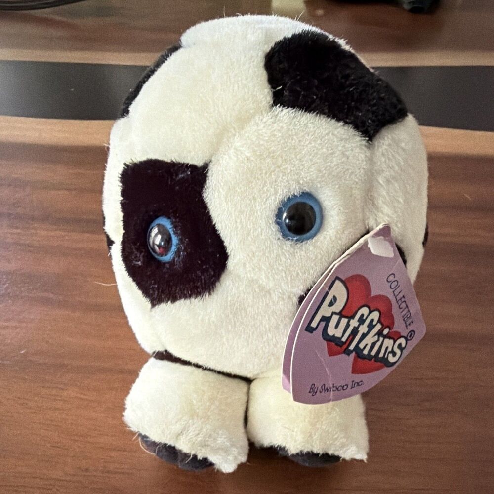 Swibco Puffkins Kicks Soccer Ball Plush Small 1994 Collectible Toy